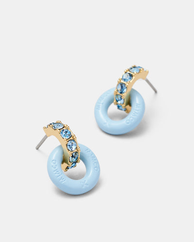 Circulate Stud Earrings - Baby Blue
