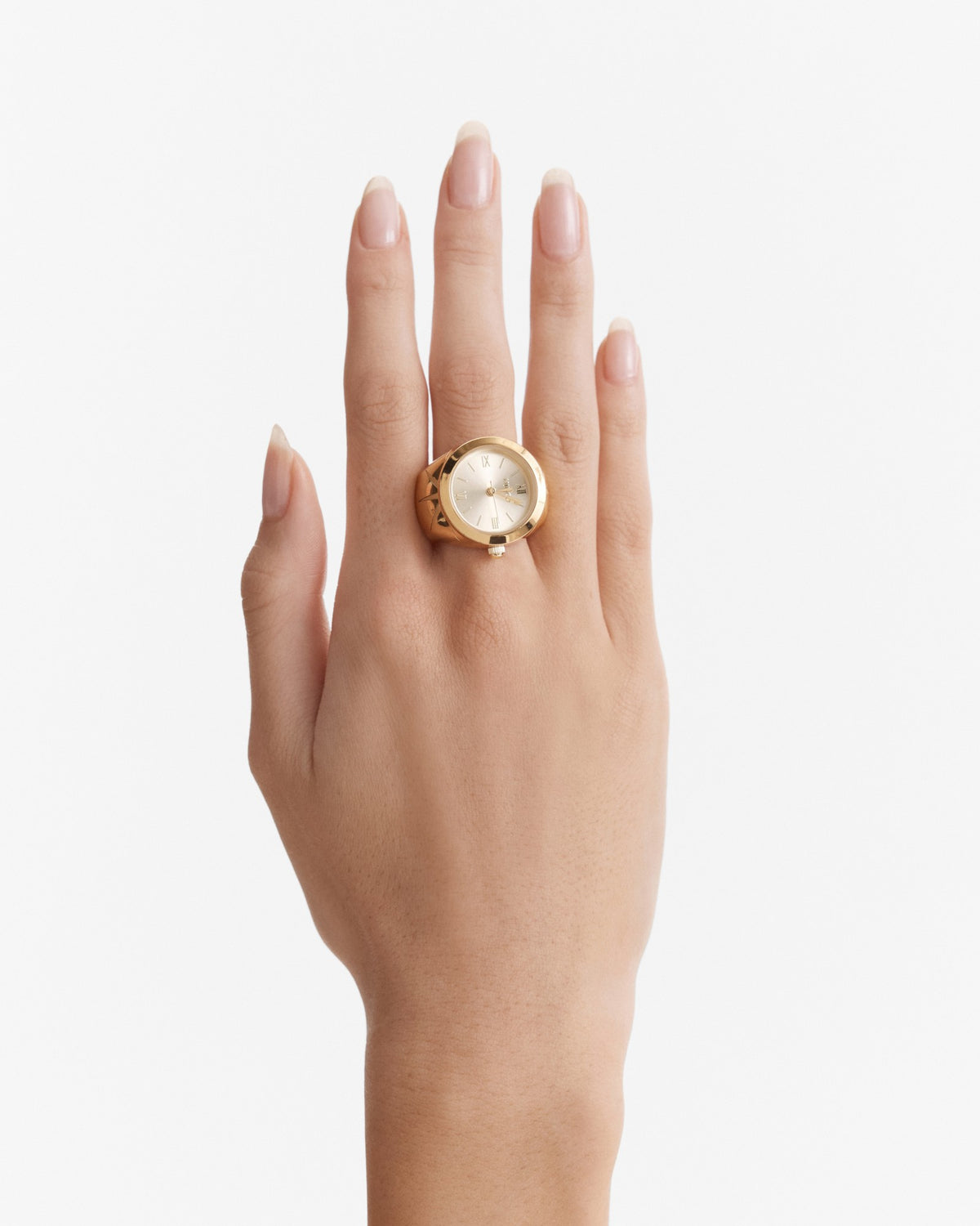 In Time Watch Ring - Gold