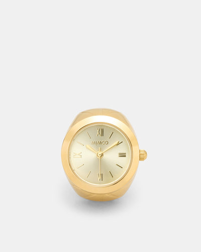 In Time Watch Ring - Gold