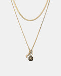 Emotional Duo Necklace - Gold