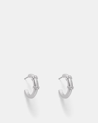 Miss Mim Hoop Earrings - Silver