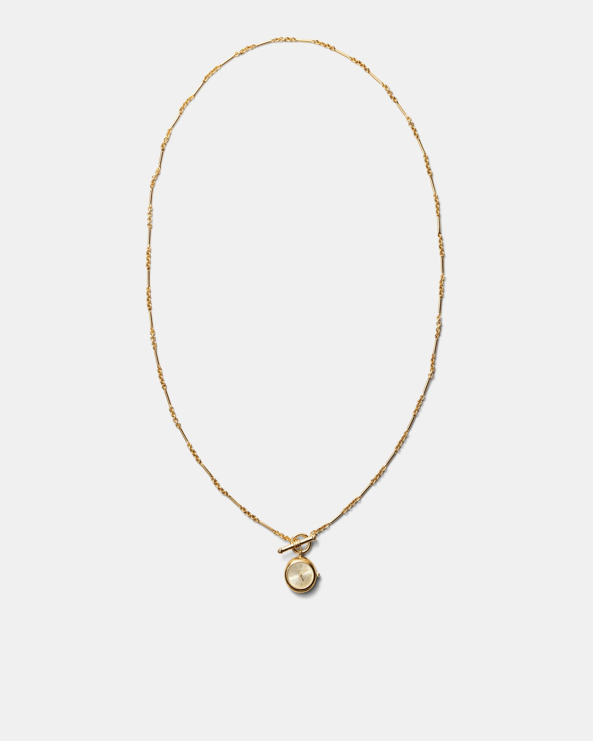 In Time Watch Necklace - Gold