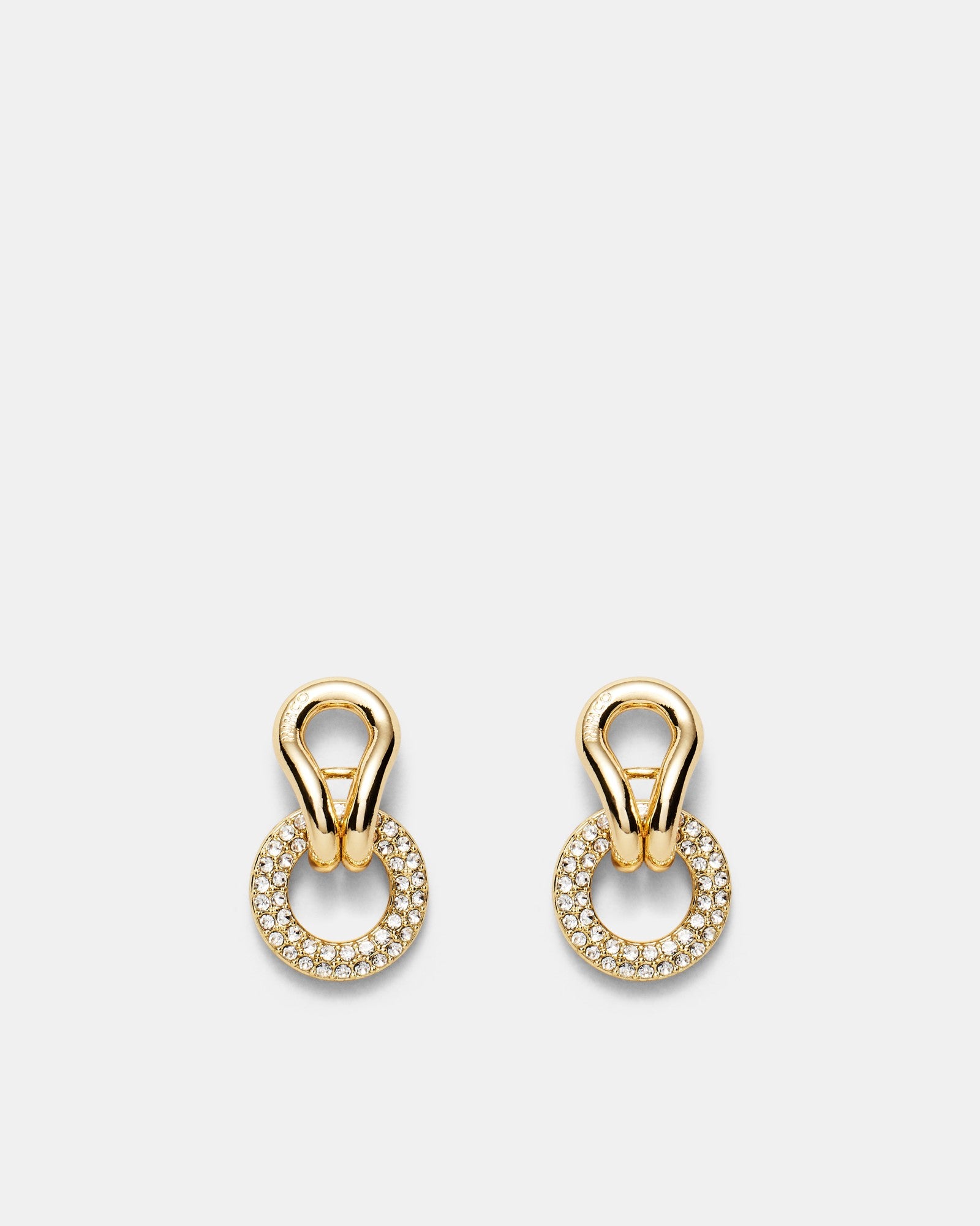 Lets Connect Hoop Earrings - Gold