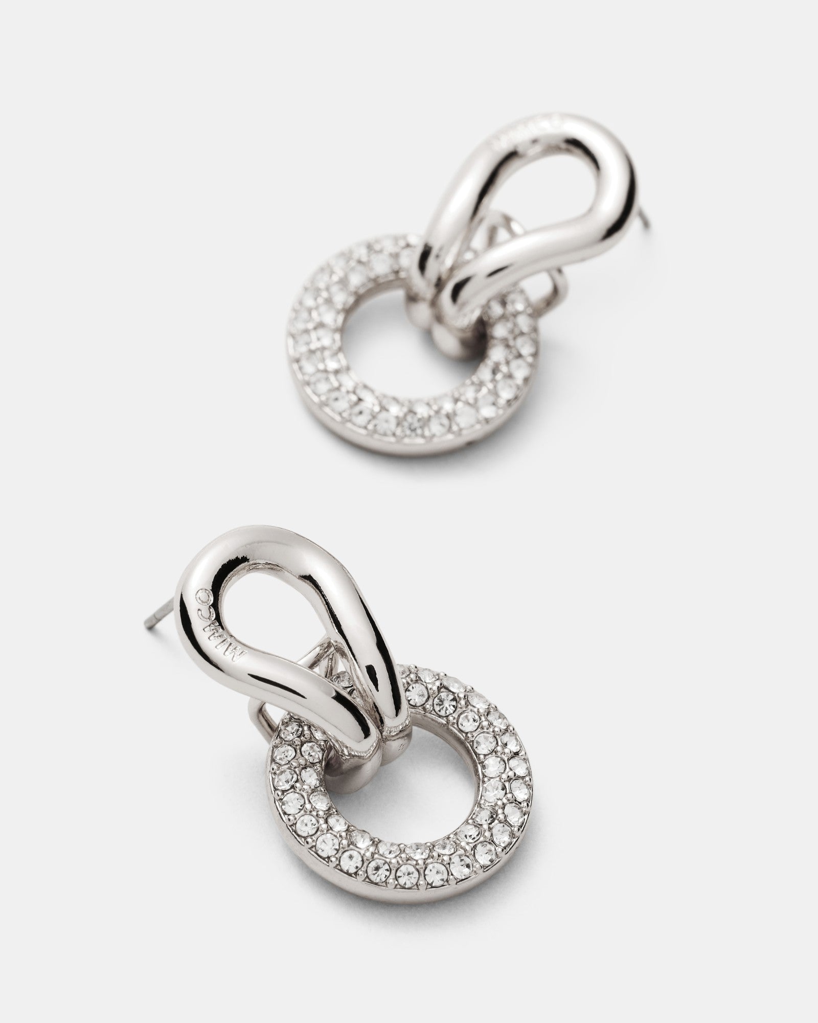 Lets Connect Hoop Earrings - Silver