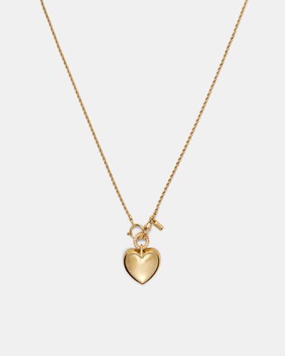 Obsessed Heart Necklace - Gold