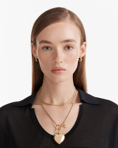 Obsessed Heart Necklace - Gold