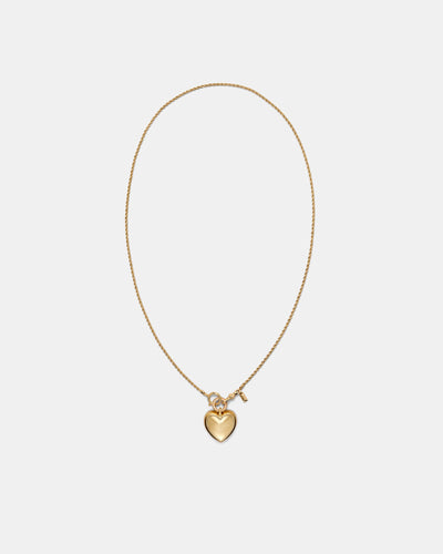 Obsessed Heart Necklace - Gold
