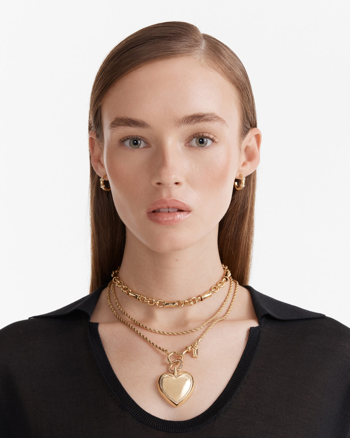 Obsessed Heart Necklace - Gold