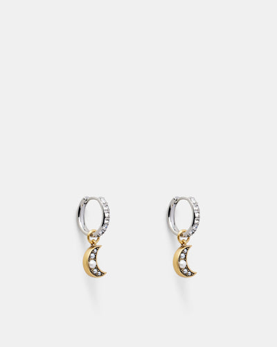Emotional Huggie Hoop Earrings - Gold