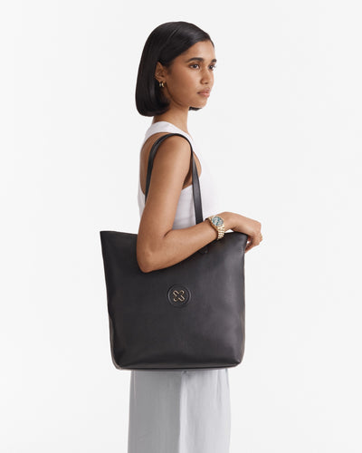 Bay Tote Bag - Black Light Gold