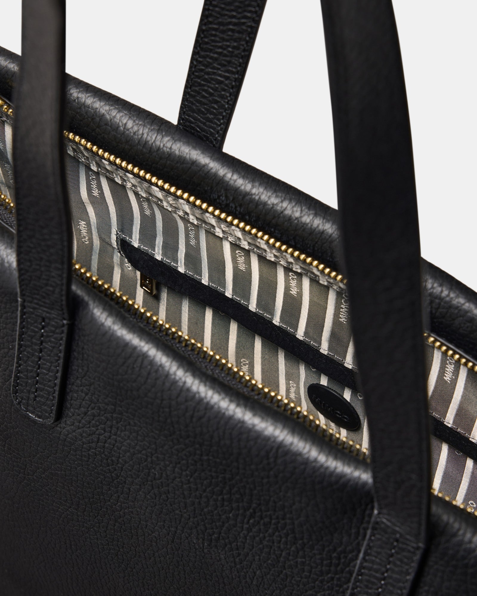 Bay Tote Bag - Black Light Gold