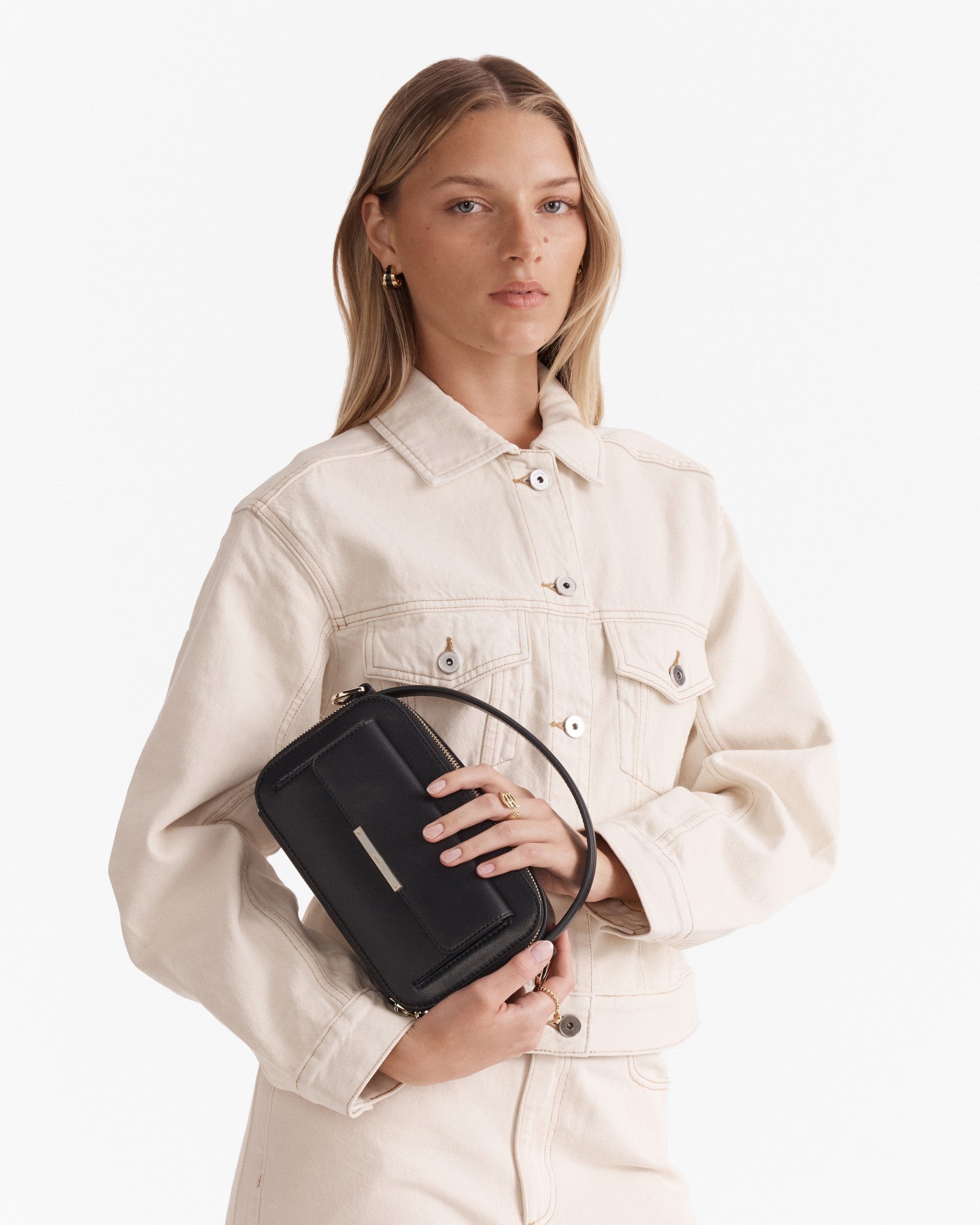 Misty Grab Crossbody Bag - Black