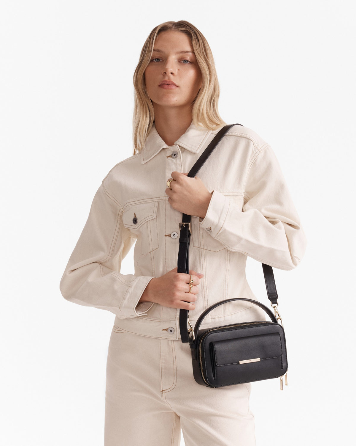 Misty Grab Crossbody Bag - Black