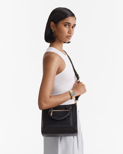 Patch Mini Tote Bag - Black