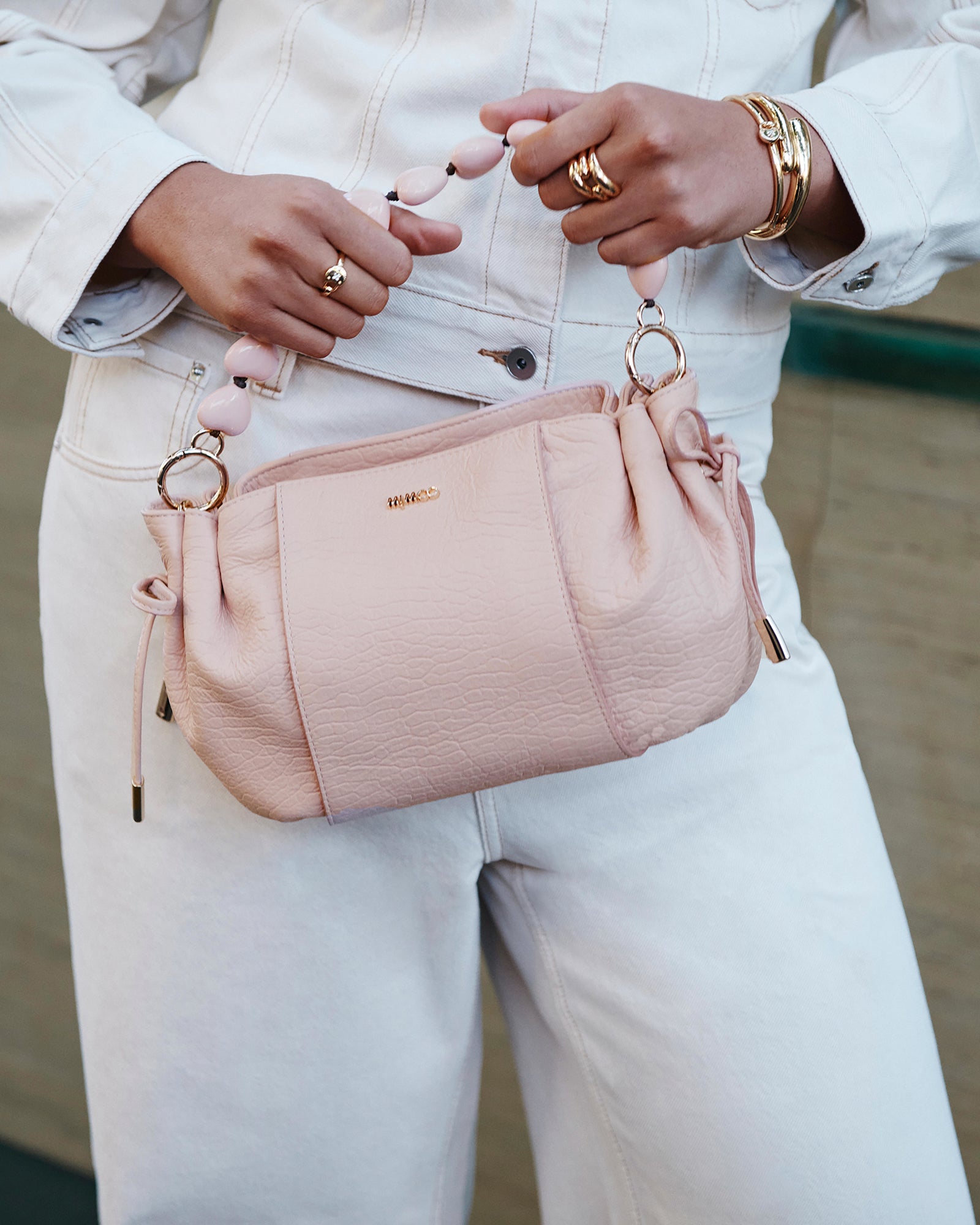 Fleur Tie Crossbody Bag - Petal