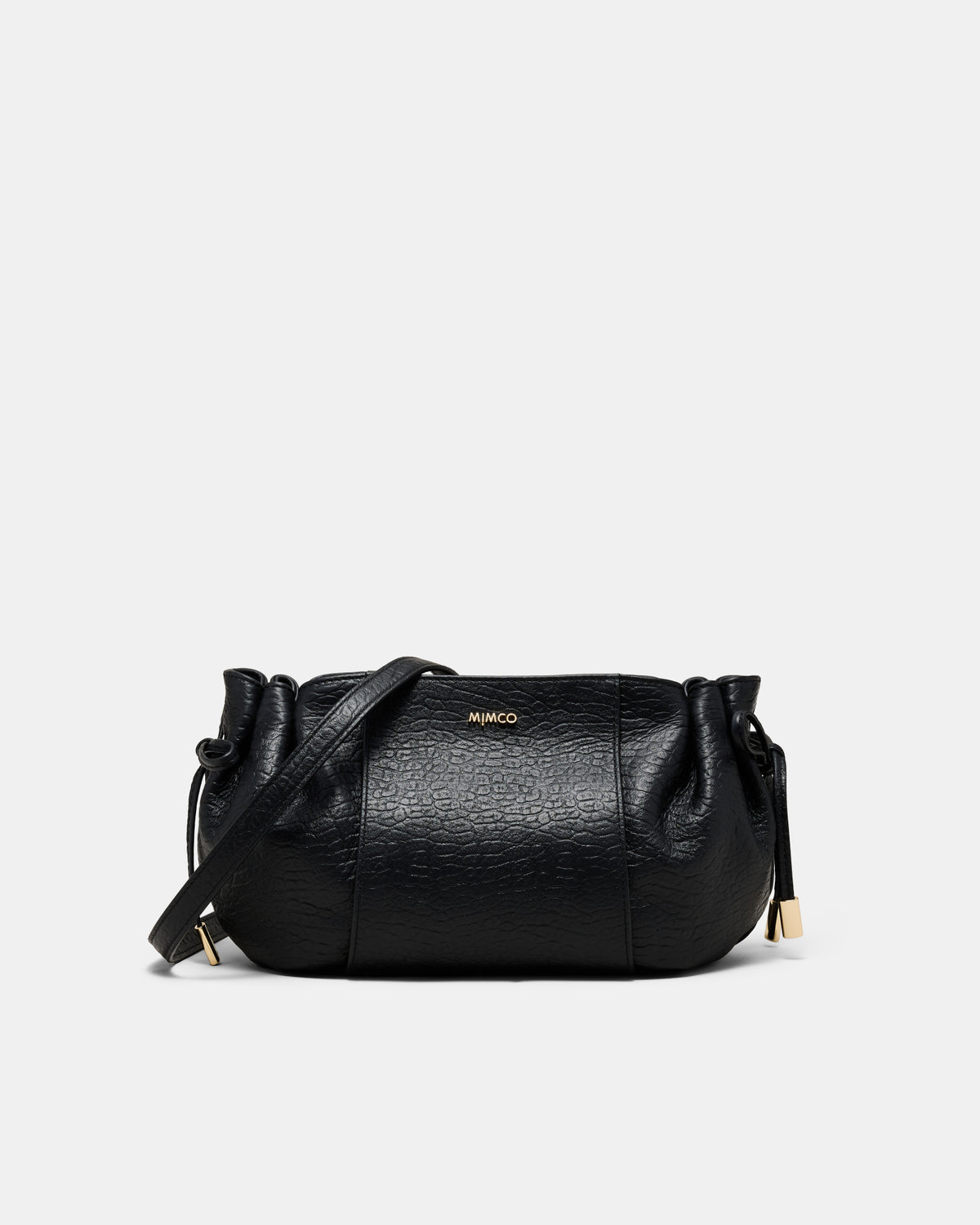 Fleur Tie Crossbody Bag - Black