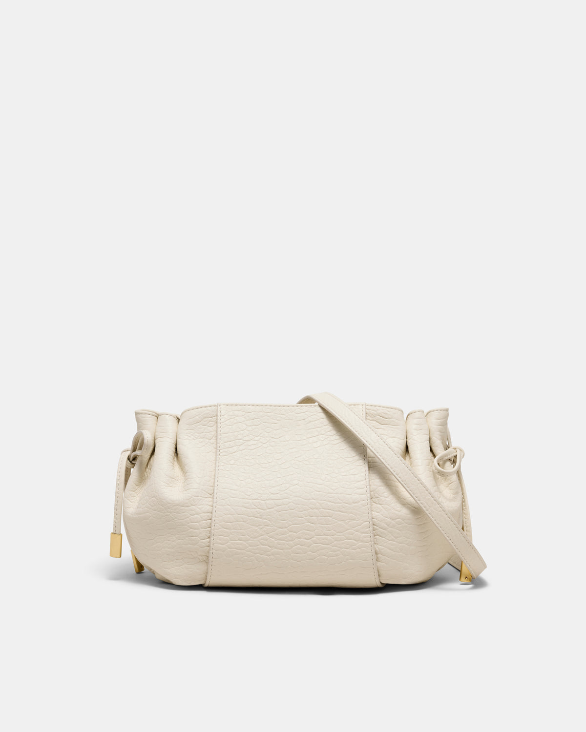 Fleur Tie Crossbody Bag - Vanilla