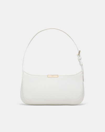 Cove Slim Shoulder Bag - White
