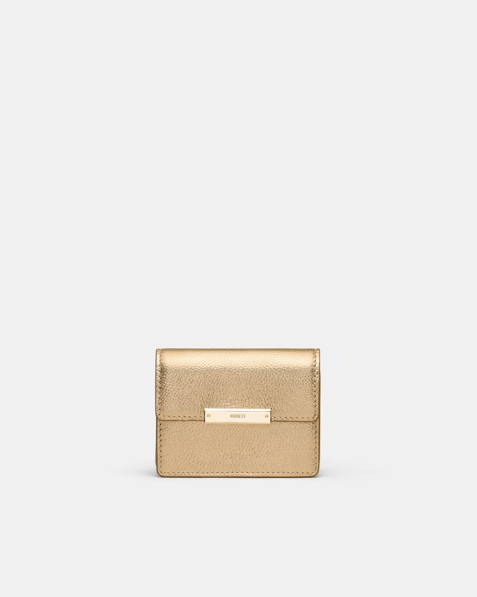 Cove Foldover Credit Card Holder - Gold