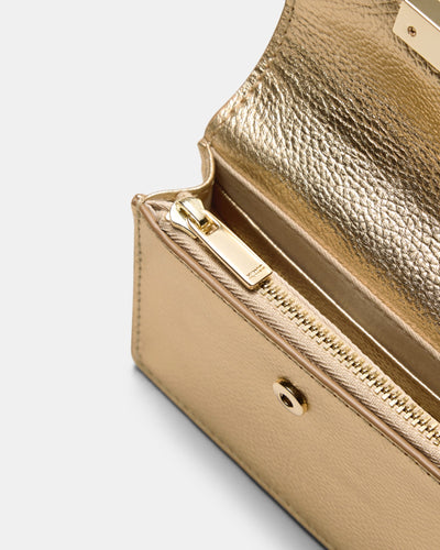 Cove Foldover Credit Card Holder - Gold