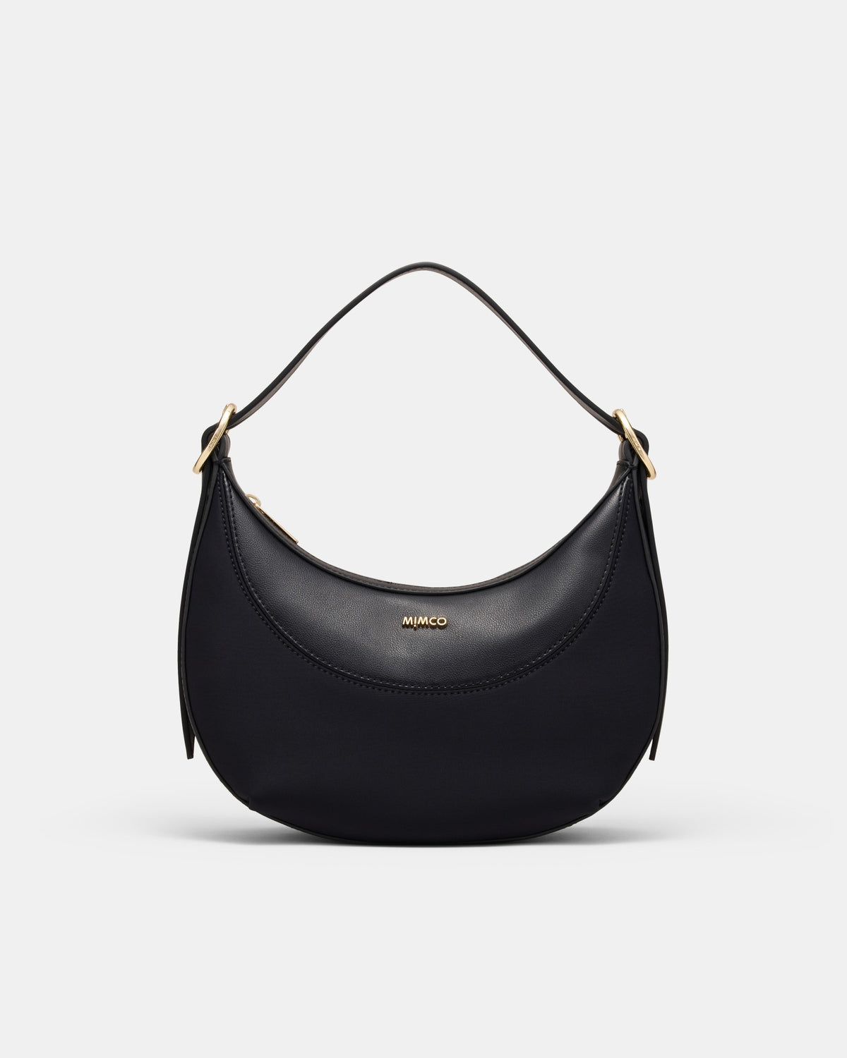 Elara Crescent Shoulder Bag - Black