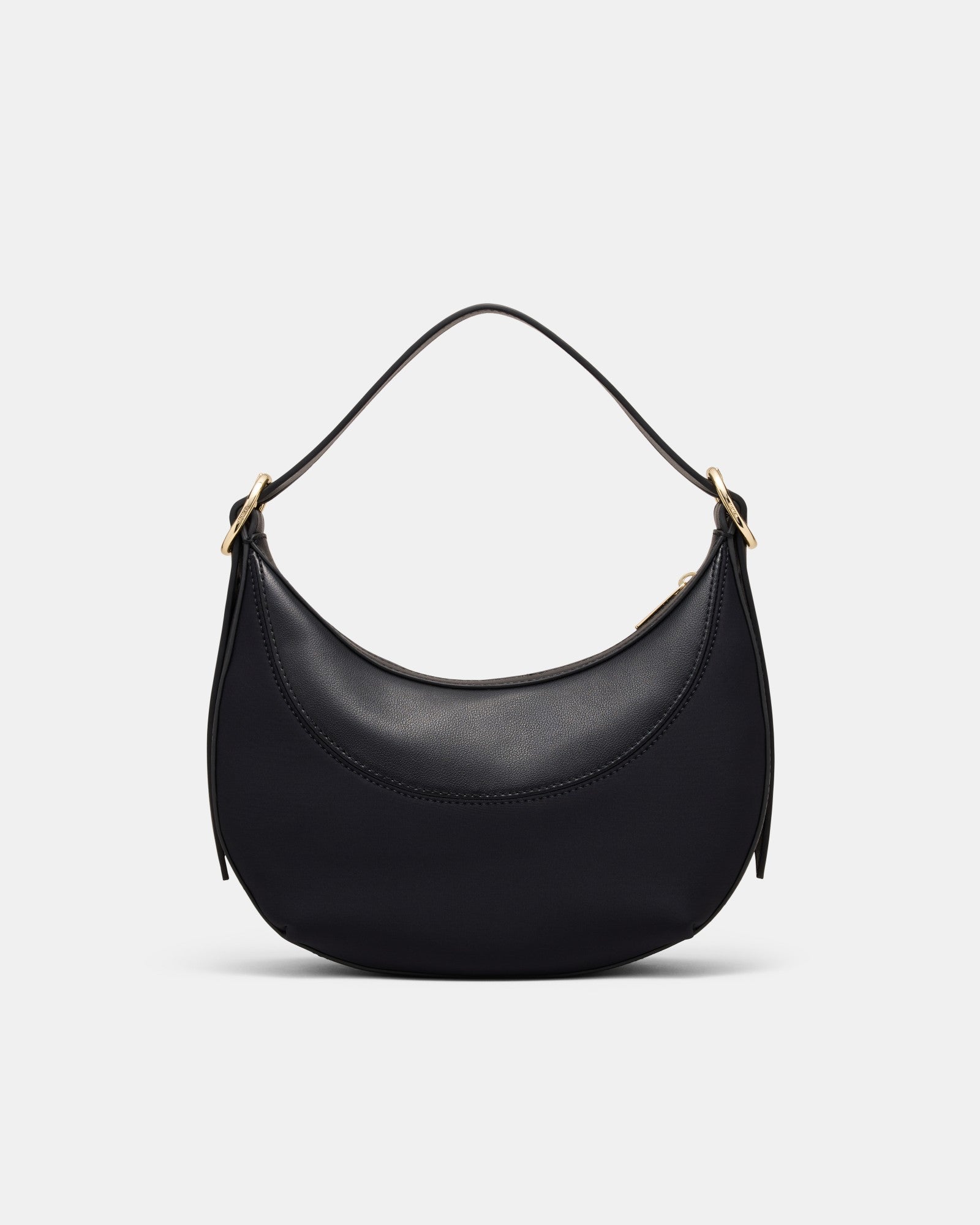 Elara Crescent Shoulder Bag - Black