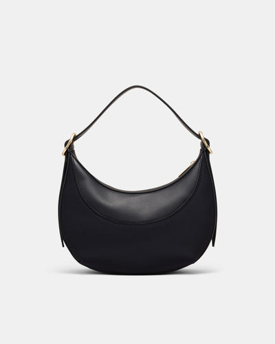 Elara Crescent Shoulder Bag - Black