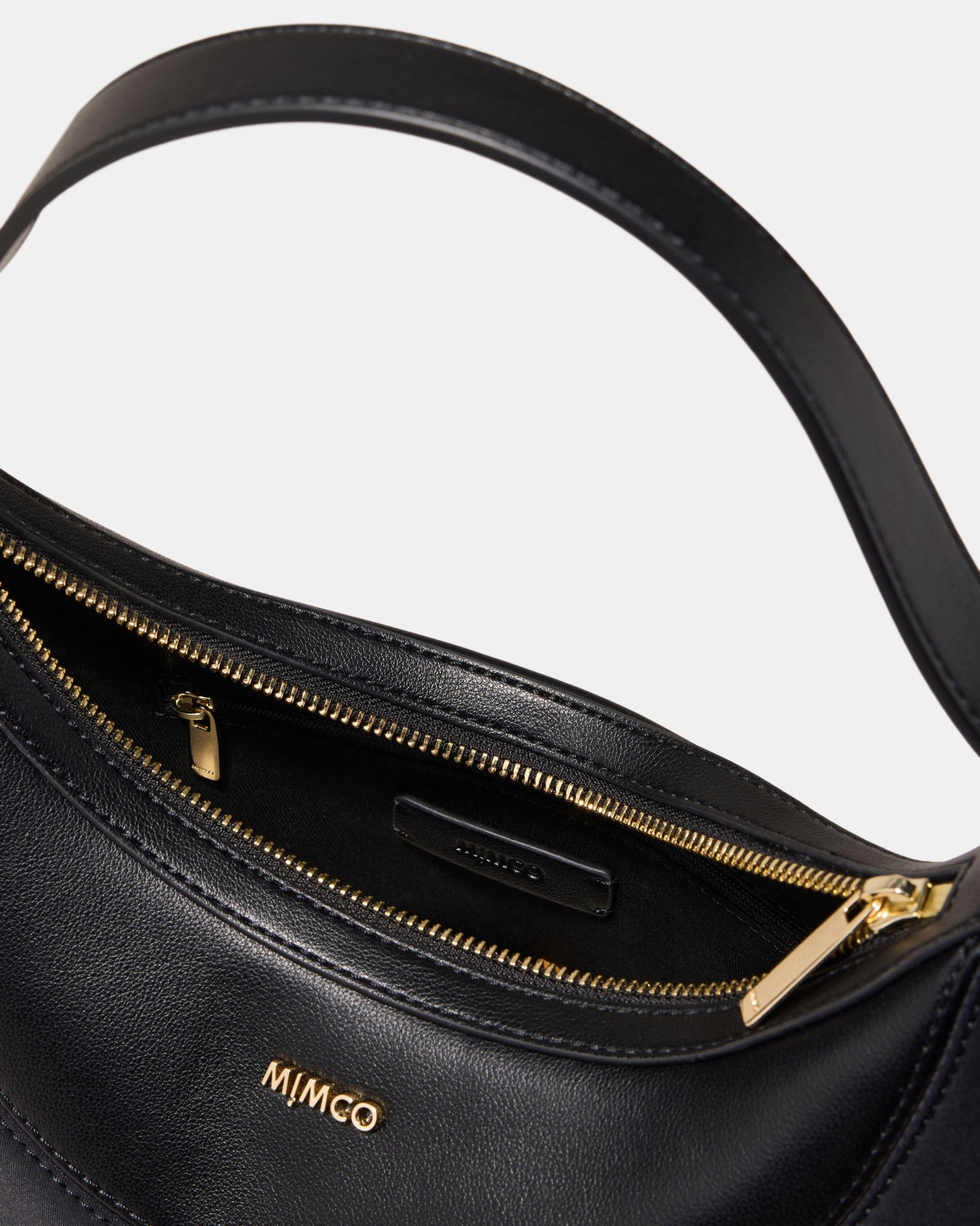 Elara Crescent Shoulder Bag - Black