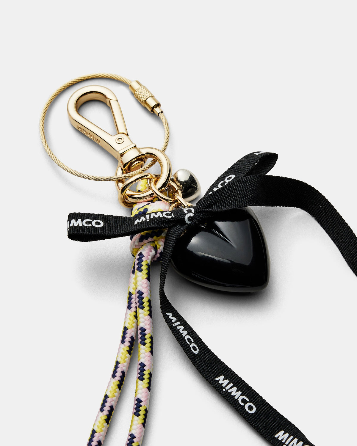 Bungee Ribbon Bag Charm - Yellow Multi