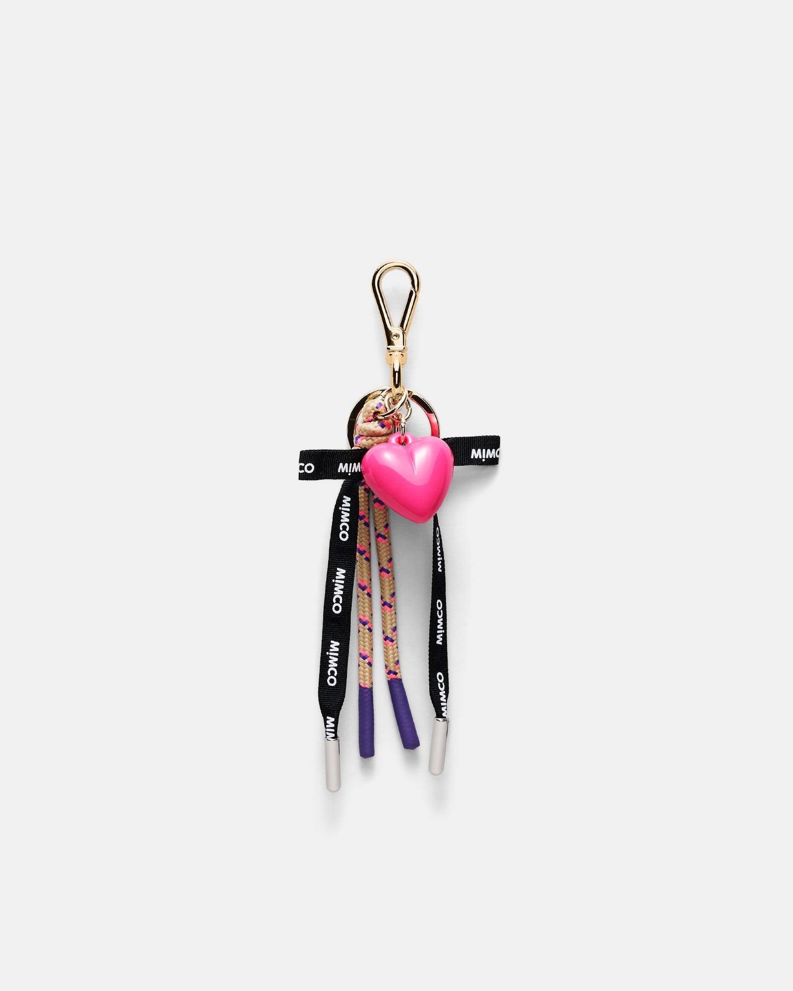 Bungee Ribbon Bag Charm - Pink Multi