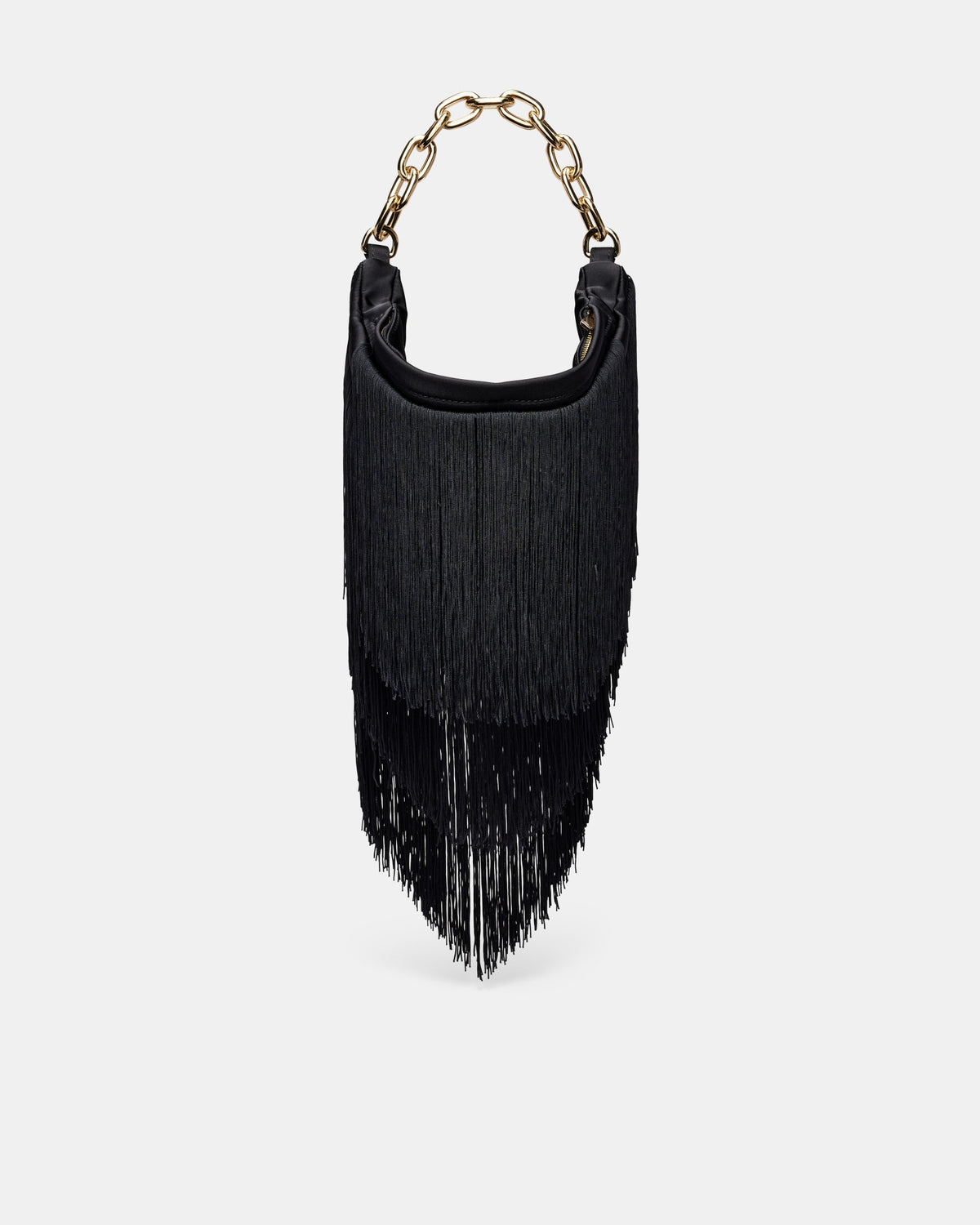 Rockbird Fringe Shoulder Bag - Black
