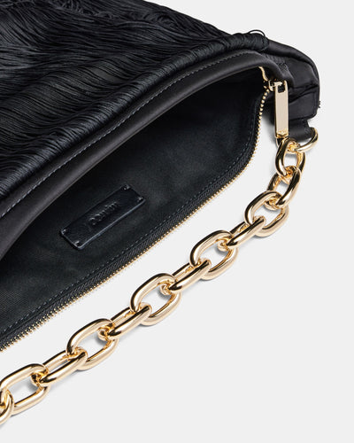 Rockbird Fringe Shoulder Bag - Black
