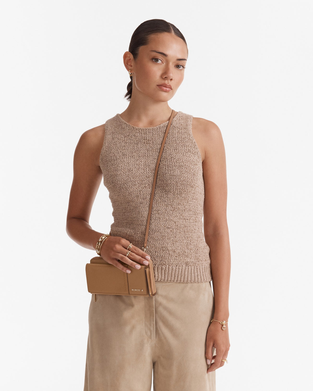 Metro Wallet Crossbody Bag - Caramel
