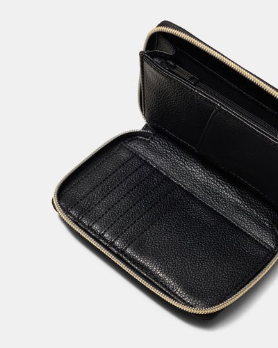 Brunswick Small Zip Wallet - Black