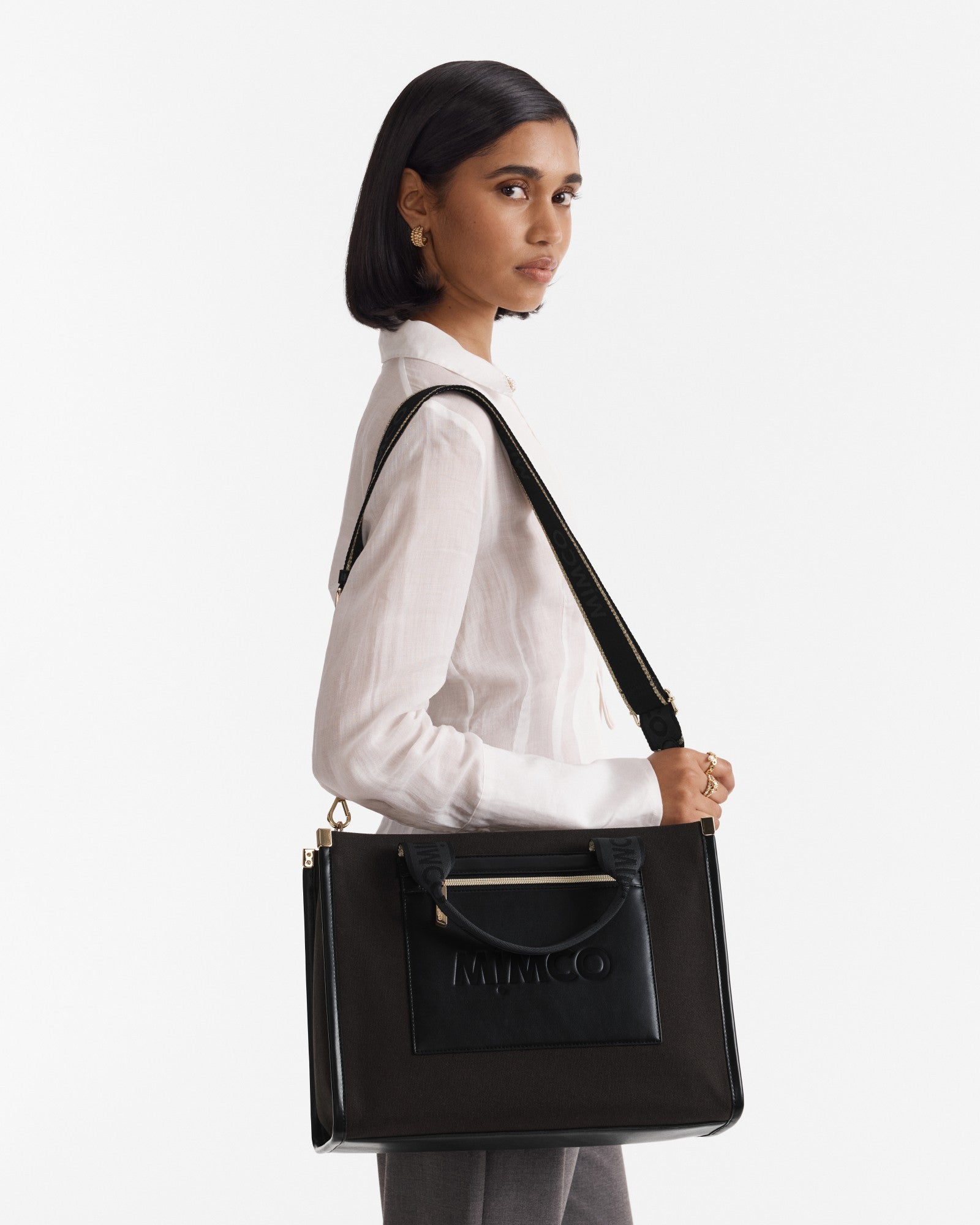 Patch Tote Bag - Black