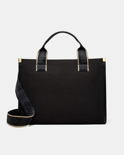 Patch Tote Bag - Black