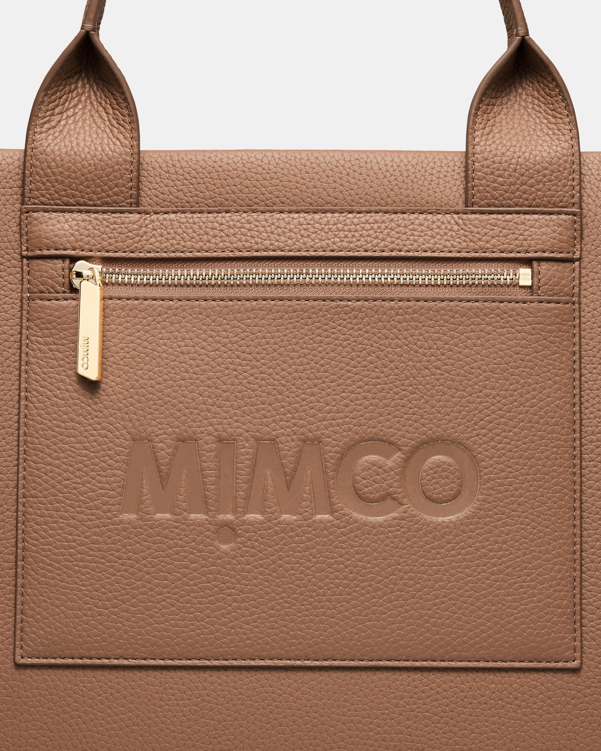 Patch Leather Tote Bag - Fawn