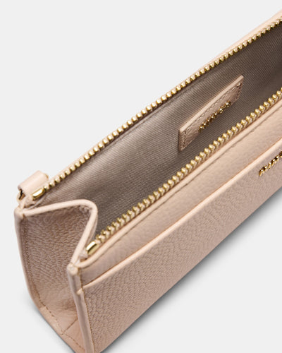 Yvette Gusset Pouch - Biscuit