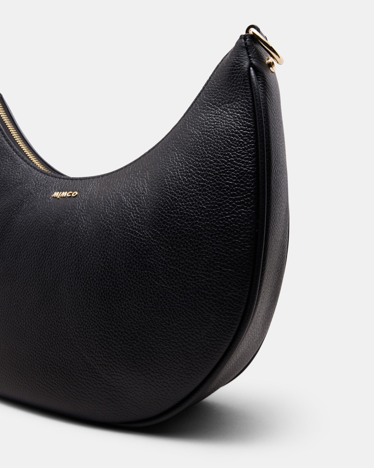 Classico Crescent Crossbody Bag - Black Light Gold