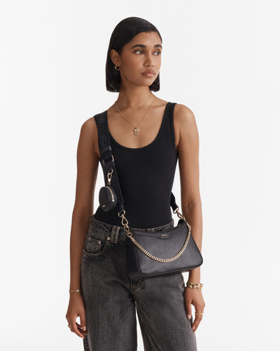 Jett Crossbody Bag - Black Light Gold