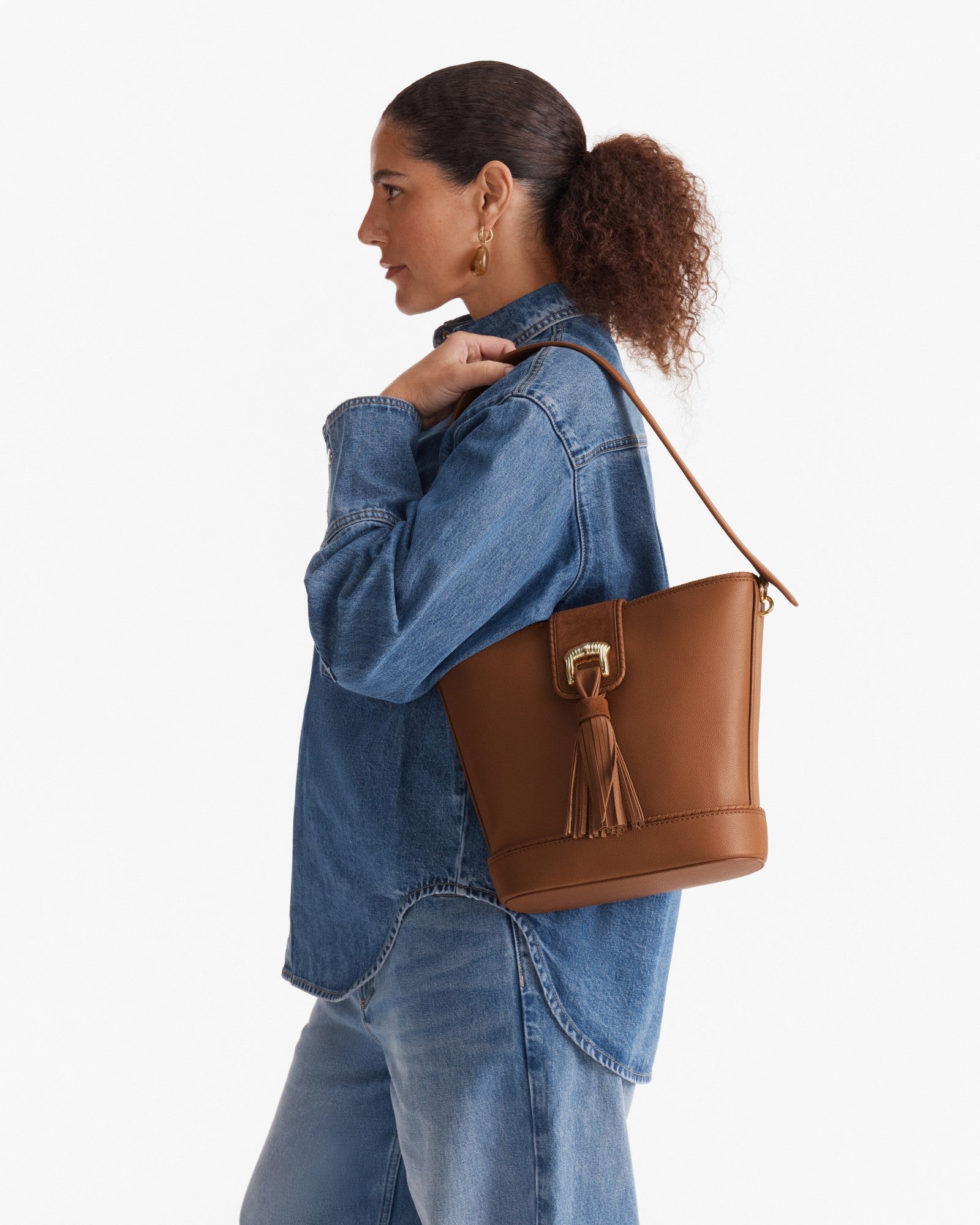 Cedar Bucket Bag - Tobacco