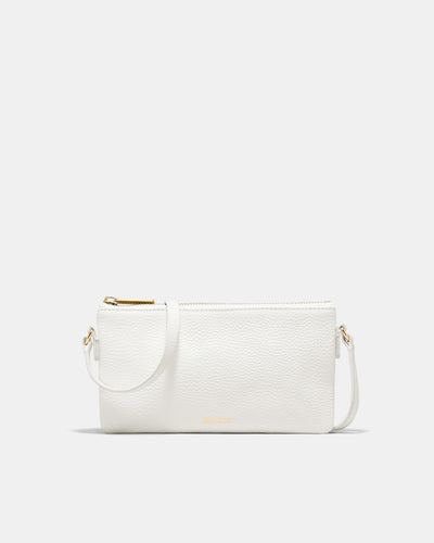 Rhiannon Pouch Crossbody Bag - White