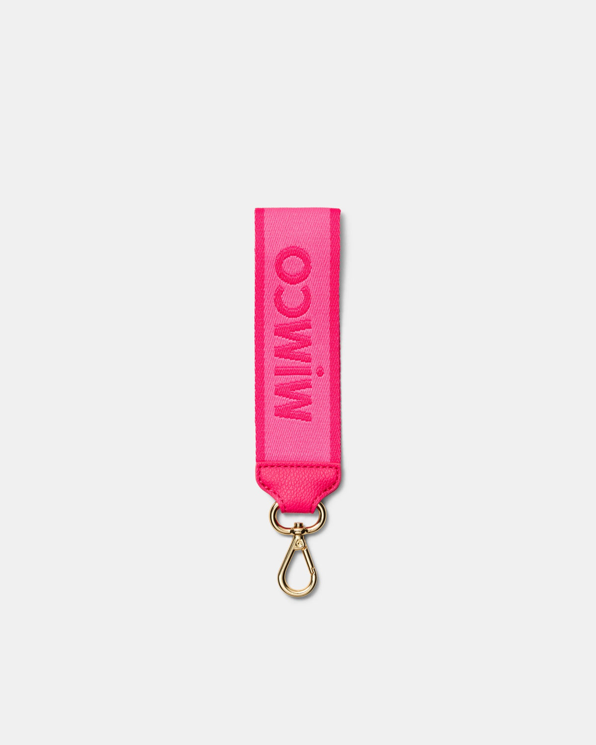 Stripe Webbing Wrist Strap - Flamingo