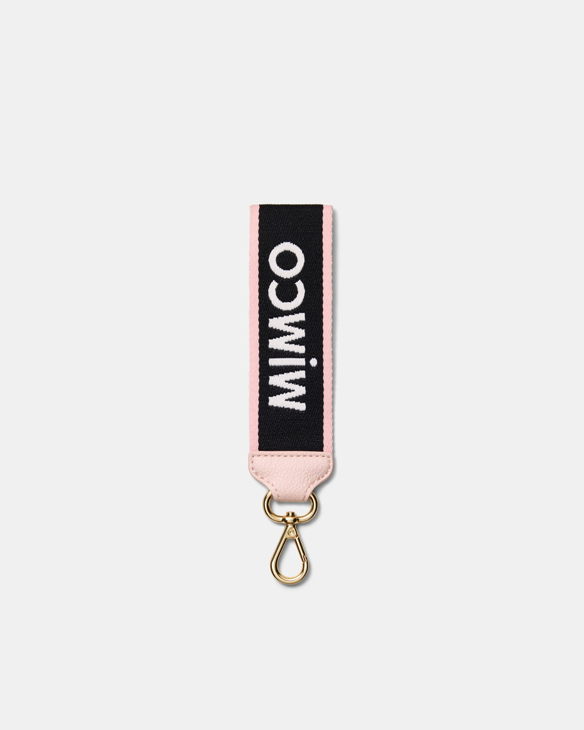 Stripe Webbing Wrist Strap - Black Pink
