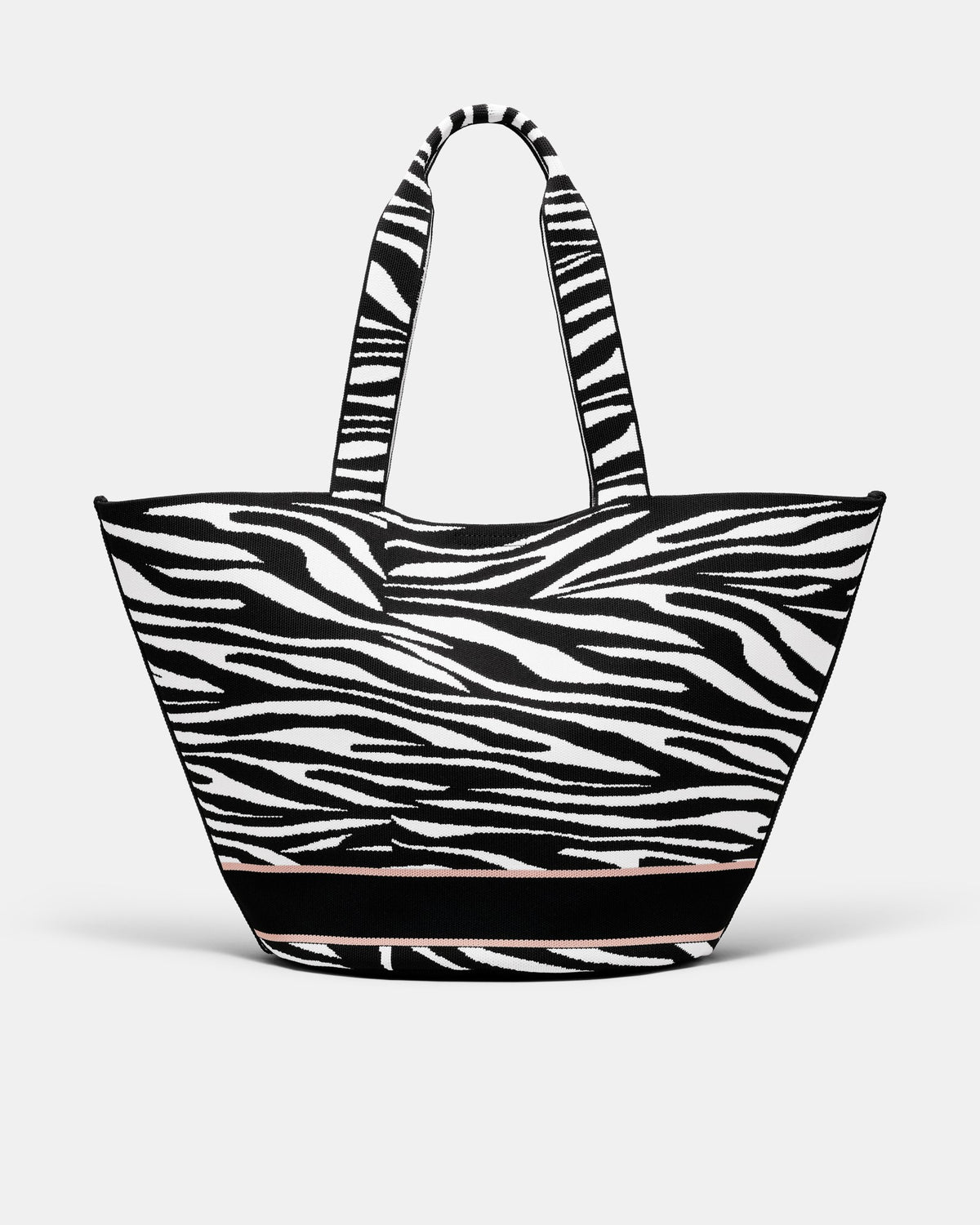 Blondie Basket Tote Bag - Zebra Print