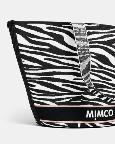 Blondie Basket Tote Bag - Zebra Print