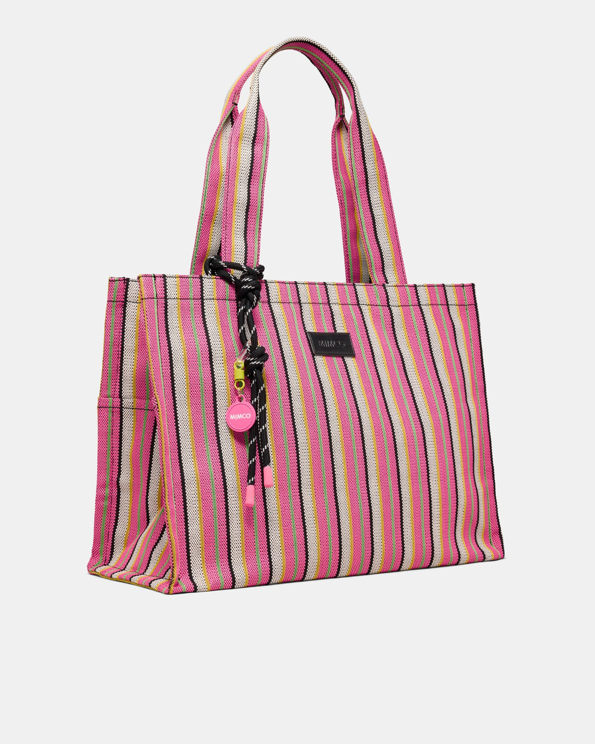 Lyra Tote Bag - Pink Stripe