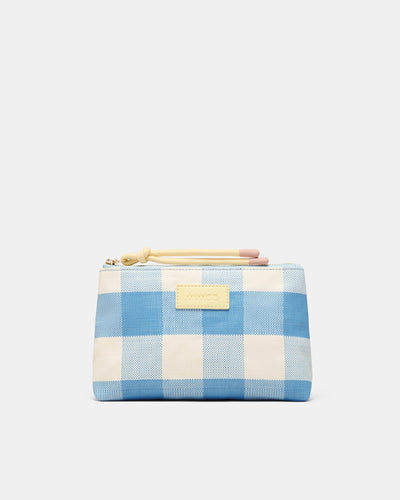 Lyra Pouch - Blue Check