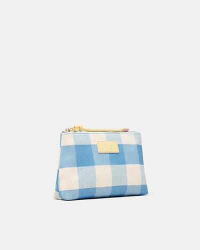 Lyra Pouch - Blue Check