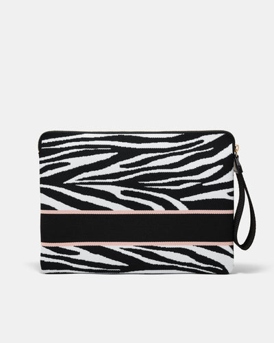 Blondie Laptop Case - Zebra Print